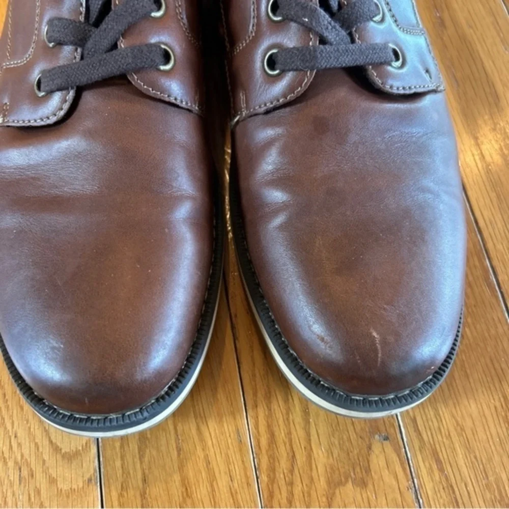 Sonoma Mens Size 8 Hayden Brown Lace Up Loafer Shoes Casual Work Church School